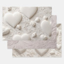Search for anniversaries wrapping paper White