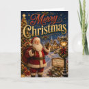 Search for snowy village scene christmas cards Merry