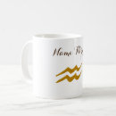 Search for aquarius zodiac sign mugs Gold