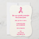 Search for breast cancer pink ribbon invitations October