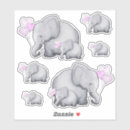 Search for cartoon elephant stickers Pink