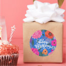 Search for floral birthday card stickers For her