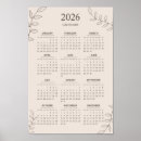 Search for yearly calendar posters Minimalist