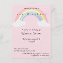 Search for rainbow clouds invitations Girly