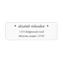 Search for initial b return address labels Black and white