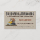 Search for earthmoving business cards Bulldozer