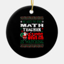Search for funny math teacher christmas tree decorations Santa claus