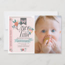Search for once upon a time 1st birthday invitations Baby girl