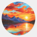 Search for reflections stickers Sunset