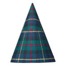 Search for blue paper party hats Tartan