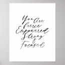 Search for fierce posters Black and white