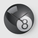 Search for billiard clocks Eight ball