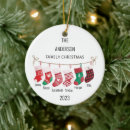 Search for family of 6 christmas tree decorations Cute