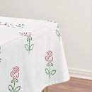 Search for red rose tablecloths Greenery