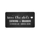 Search for wedding save the date return address labels Chalkboard