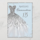Search for blue dress quinceanera invitations 15th birthday
