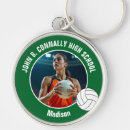 Search for volleyball for players key rings High school
