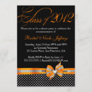 Search for black and orange graduation invitations Celebration