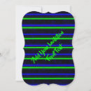 Search for green black stripe invitations Elegant