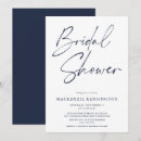 Search for navy and white bridal shower invitations Modern