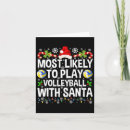 Search for volleyball christmas cards Dabbing santa claus