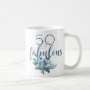 Search for womans 50th birthday mugs Typography