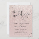 Search for ombre wedding invitations Rose gold glitter