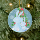 Search for cute bunny rabbit christmas tree decorations Animal