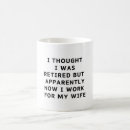Search for wife husband mugs Retired joke
