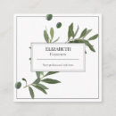 Search for olive tree business cards Leaves