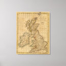 Search for british isles map canvas prints Outline