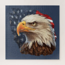 Search for american bald eagle puzzles Flag