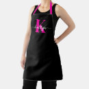 Search for hot pink and black aprons Elegant