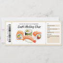 Search for sushi party invitations Japanese food