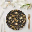 Search for skull and roses plates Vintage