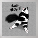 Search for black white cat posters Meow