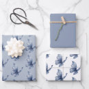 Search for blue butterfly wrapping paper White