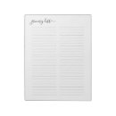Search for grocery list notepads Black and white