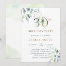 Search for green 30th birthday invitations Green and gold
