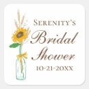 Search for country bridal shower stickers Sunflowers