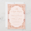 Search for rose gold rehearsal dinner invitations Script