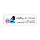 Search for owl wedding return address labels Owls