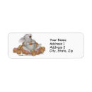 Search for funny animal return address labels Whimsical