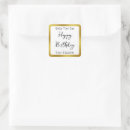 Search for black white gold birthday stickers Script
