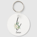 Search for letter l key rings Floral