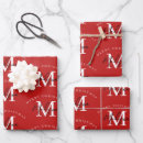 Search for red merry christmas wrapping paper Xmas