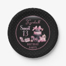Search for pink and black plates For kids
