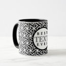 Search for meander mugs Black and white