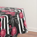 Search for red rose tablecloths White