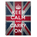 Search for keep calm and carry on notebooks Crown